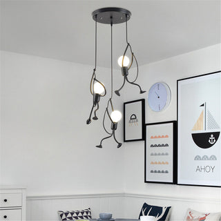 Silva Retro Modern LED Pendelleuchte Schwarz/Weiß, Esstisch-Purlicht