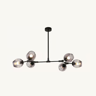 Valentina Pendelleuchte Schwarze/Gold Wohnzimmer/Schlafzimmer Glas-Purlicht