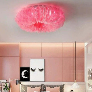 O'Moore Boho LED Deckenleuchte Weiß/Gelb/Grau Metall Schlafzimmer-Purlicht