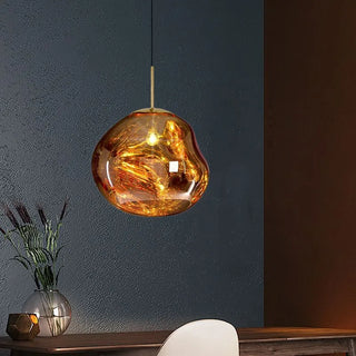 Valentina Melt Pendelleuchte in Lavaoptik-Purlicht