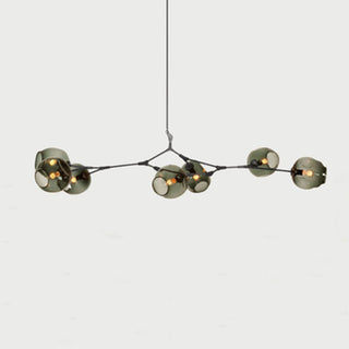 Valentina Pendelleuchte Schwarze/Gold Wohnzimmer/Schlafzimmer Glas-Purlicht