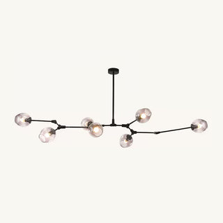 Valentina Pendelleuchte Schwarze/Gold Wohnzimmer/Schlafzimmer Glas-Purlicht