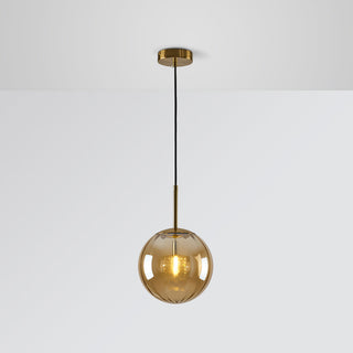 Valentina Modern Glaskugel LED Pendelleuchte Grau/Blau/Rot/Kaffee/Bernsteinfarben Esstisch Glas Metall-Purlicht