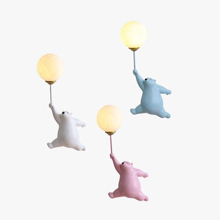 Arisha Design Bear LED Wandleuchte Innen Weiß, Kinderzimmer/Schlafzimmer-Purlicht