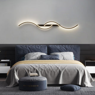 Arisha Modern LED Wandleuchte Innen Linear Schwarz/Weiß-Purlicht