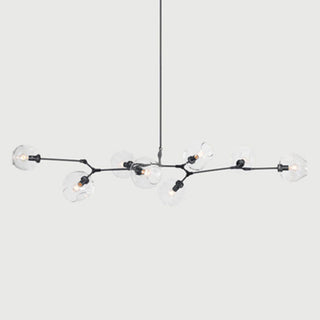 Valentina Pendelleuchte Schwarze/Gold Wohnzimmer/Schlafzimmer Glas-Purlicht