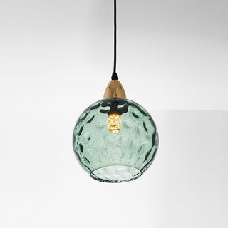 Aria Design LED Bunte Pendelleuchte Glaskugel 1 Flammig Esstisch-Purlicht