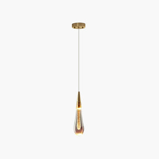 Kristy Kreative Pendelleuchte Glastropfen Gold Schlafzimmer/Esszimmer Glas-Purlicht