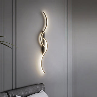 Arisha Modern LED Wandleuchte Innen Linear Schwarz/Weiß-Purlicht