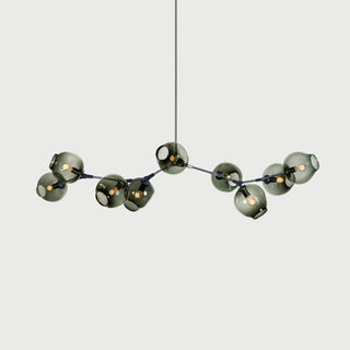 Valentina Pendelleuchte Schwarze/Gold Wohnzimmer/Schlafzimmer Glas-Purlicht