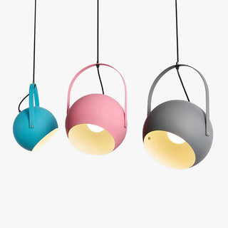 Aria Kugel LED Pendelleuchte Gelb/Blau/Grau Esszimmer-Purlicht