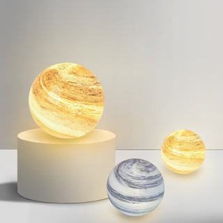 Aria Modern LED Außenleuchte Planet IP 65 Kugel Garten 2 Farben Glas-Purlicht