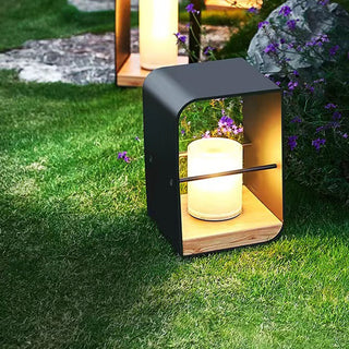 Ray Außenstehleuchte Minimalistisch Quadrat LED Metall Garten Flur-Purlicht