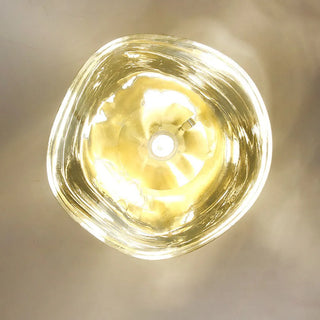 Valentina Moderne Kunstvolle Wandlampe aus Bernsteinfarbenem Luxusbeleuchtung-Purlicht