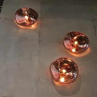 Valentina Moderne Kunstvolle Wandlampe aus Bernsteinfarbenem Luxusbeleuchtung-Purlicht