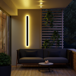 Arisha Modern Linear Außenwandleuchte Metall Acryl Garten Flur-Purlicht