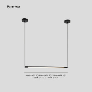 Arisha Modern LED Pendelleuchte Schwarz Metall Wohn/Esszimmer-Purlicht