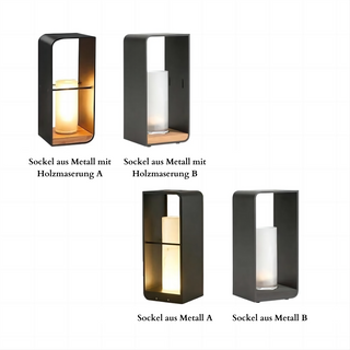 Ray Außenstehleuchte Minimalistisch Quadrat LED Metall Garten Flur-Purlicht