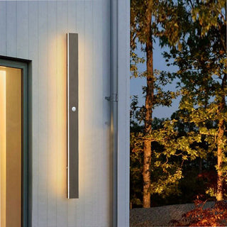 Ray Moderne Linear Außenwandleuchte Metall Acryl Garten Flur-Purlicht