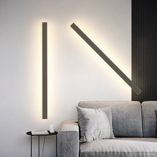 Ray Moderne Linear Außenwandleuchte Metall Acryl Garten Flur-Purlicht