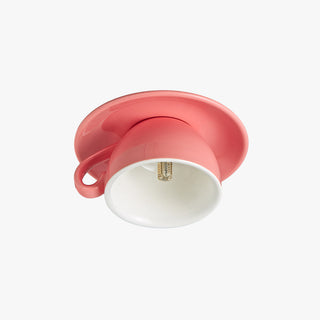 Valentina Modern Deckenleuchte, Blau/Rosa/Gelb, Kaffeetassen, Keramik, Schlafzimmer-Purlicht