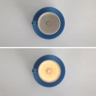 Valentina Modern Deckenleuchte, Blau/Rosa/Gelb, Kaffeetassen, Keramik, Schlafzimmer-Purlicht