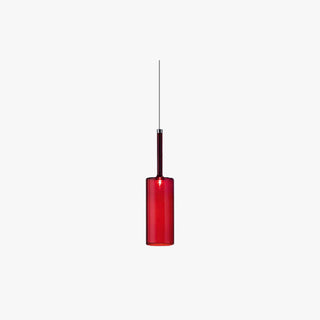 Aria Modern Zylinder LED Pendelleuchte Klar/Rot/Orange/Grau Esstisch Glas-Purlicht