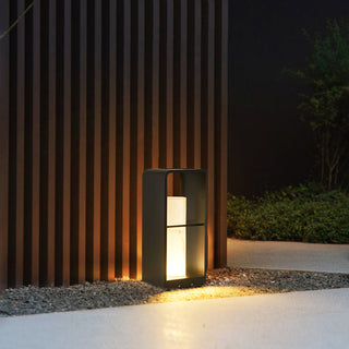 Ray Außenstehleuchte Minimalistisch Quadrat LED Metall Garten Flur-Purlicht
