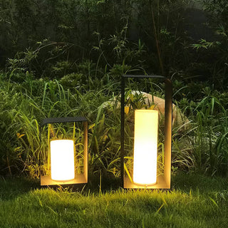 Ray Außenstehleuchte Minimalistisch Quadrat LED Metall Garten Flur-Purlicht