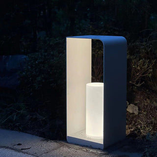 Ray Außenstehleuchte Minimalistisch Quadrat LED Metall Garten Flur-Purlicht