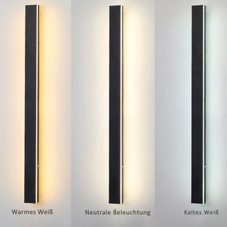 Arisha Minimalistische Wasserdichte LED Außenwandleuchte Schwarz Garten Korridor-Purlicht