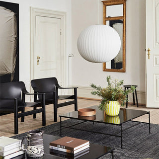 Ritta Modern LED Pendelleuchte Weiß Wohnzimmer/Esstisch Metall&Stoff-Purlicht
