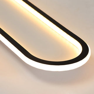 Arisha Deckenleuchte Rechteckig Schwarz/Gold Schlaf/Wohnzimmer-Purlicht