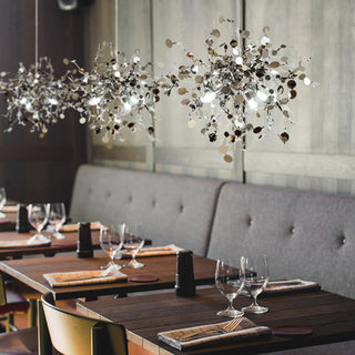 Olivia Morden LED Kronleuchter Gold/Silber Sputnik Ess/Wohnzimmer Metall-Purlicht