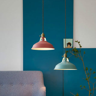 Valentina Industriell LED Pendelleuchte Metall Glas Sieben Farben Wohnzimmer Schlafzimmer-Purlicht