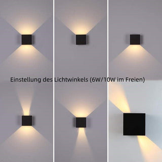 Ray Modern LED Außenwandleuchte Weiß Metall Garten/Flur-Purlicht