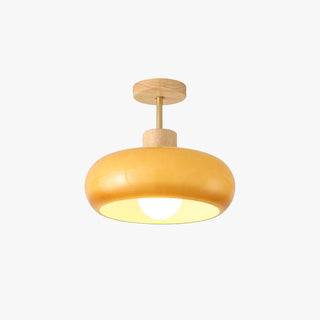 Arisha Modern LED Deckenleuchte Holz Glas Schlafzimmer Arbeitszmmer Flur-Purlicht