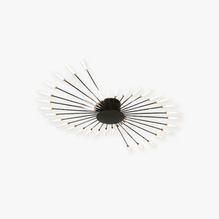 Wesley Flush-Mount Ceiling Light Fireworks, Black/Gold - Neutral Decor