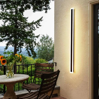 Arisha Modern LED Außenwandleuchte Schwarz Metall Garten/Balkon-Purlicht