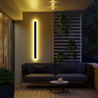 Arisha Modern LED Außenwandleuchte Schwarz Metall Garten/Balkon-Purlicht