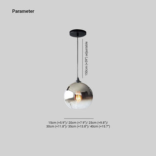 Arisha Modern Kugel LED Pendelleuchte Gold/Silber/Roségold Esszimmer Metall Glas-Purlicht
