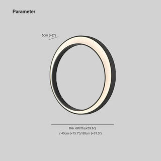 Ray Modern Ring Wasserdichte Wandleuchte Schwarz-Weiß Garten/Außenbereich-Purlicht