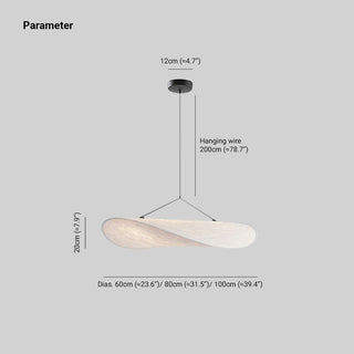 Ritta LED Pendelleuchte Metall/Kunstseide Esstisch/Wohnzimmer-Purlicht