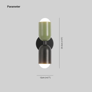 Aria Wandleuchte 2 Flamming Modern LED Schwarz Innen/Flur-Purlicht