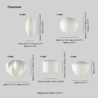 Ritta Modern LED Pendelleuchte Weiß Wohnzimmer/Esstisch Metall&Stoff-Purlicht