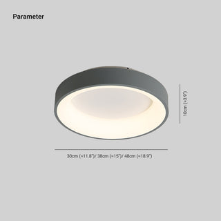 Arisha Deckenleuchte Weiß/Grau Modern LED Schlaf/Wohnzimmer Dimmbar-Purlicht