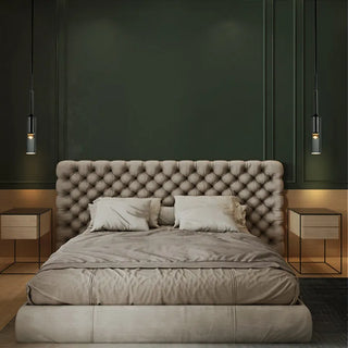Arisha Modern LED Wandleuchte Schwarz Schlafzimmer/Bad Glas Metall-Purlicht