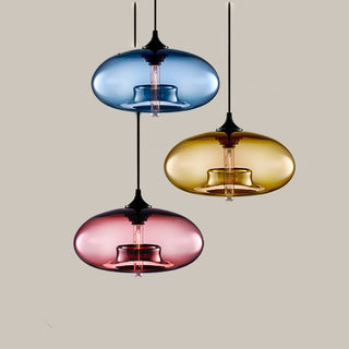 Aria Modern Mehrfarbig LED Pendelleuchte Glas Ess/Wohnzimmer-Purlicht
