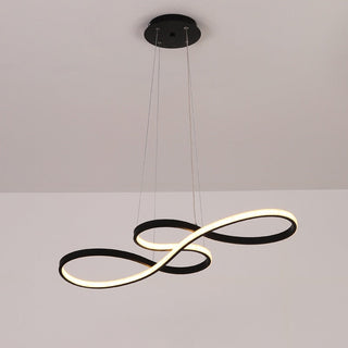 Arisha Modern LED Pendelleuchte Schwarz Weiß Gold Metall Wohnzimmer-Purlicht