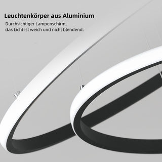 Arisha Pendelleuchte Modern Ring LED Ess/Schlaf/Wohnzimmer-Purlicht